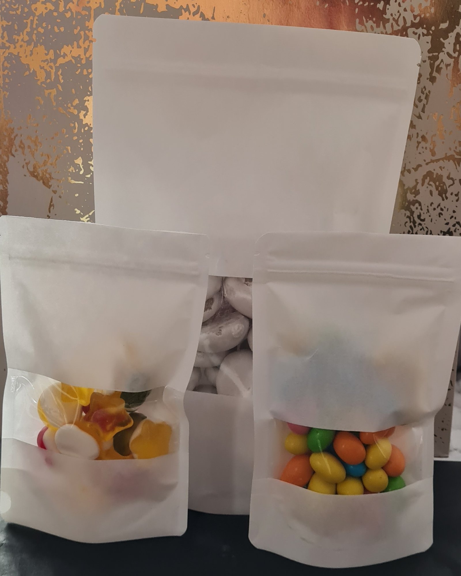 Kraft bijele vrećice sa zip zatvaračem -210x100x310mm